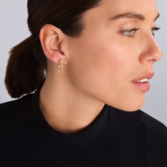 Lagos Petite Superfine Caviar Drop Earrings in 18k Gold