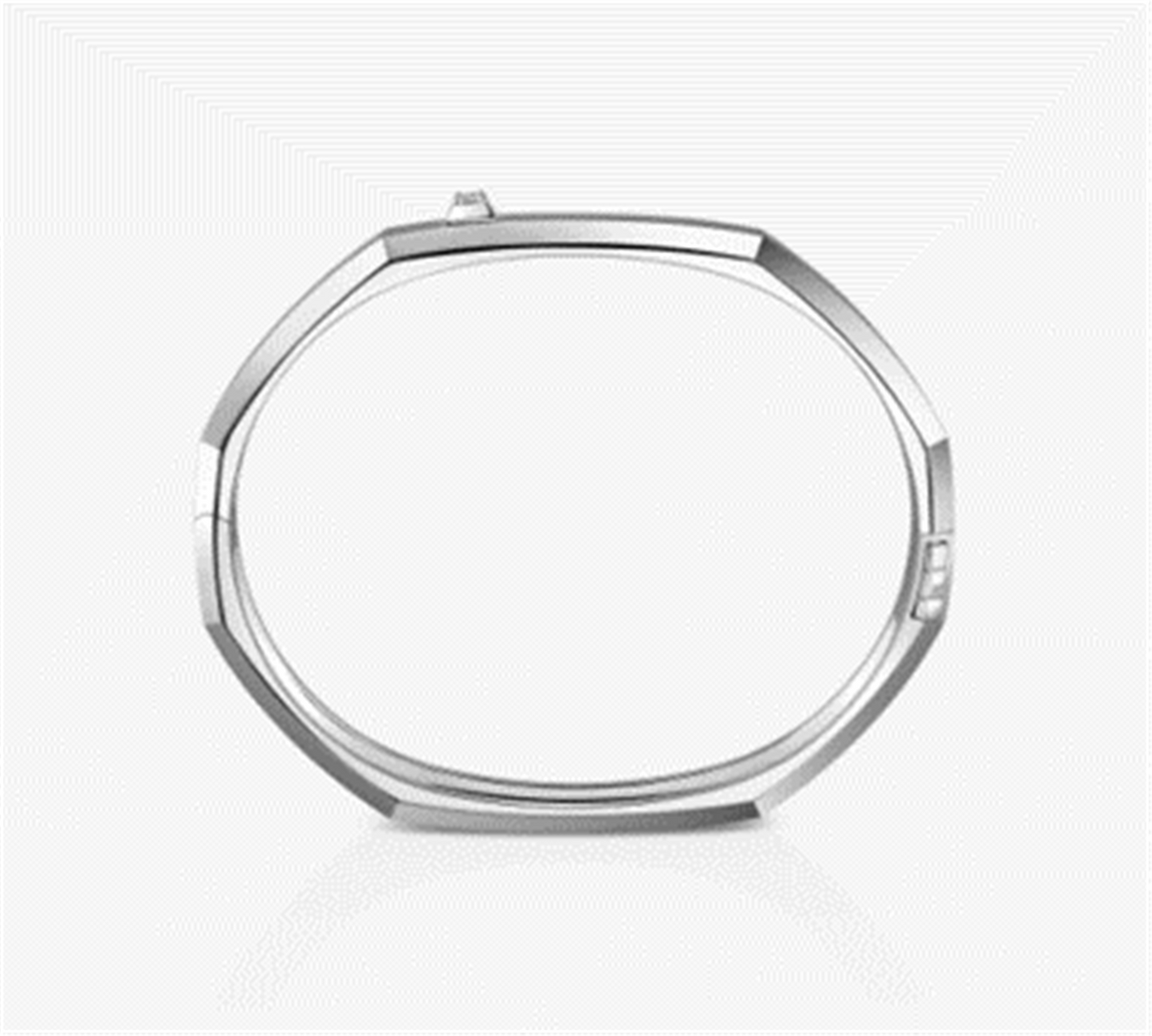 Messika Moderniste Brushed Diamond Bangle, Medium in 18k White Gold