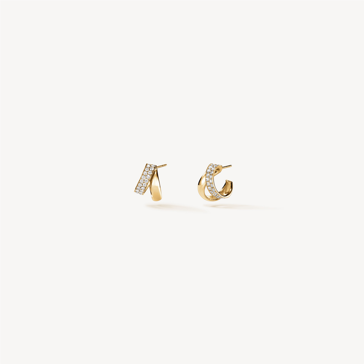 Hearts on Fire Inside/Out Diamond Flip Earrings in 18k Yellow Gold
