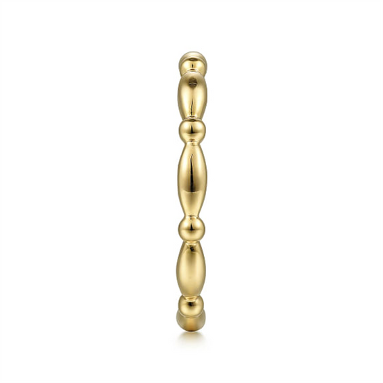 Gabriel & Co. Gold Elongated Station Stackable Ring
