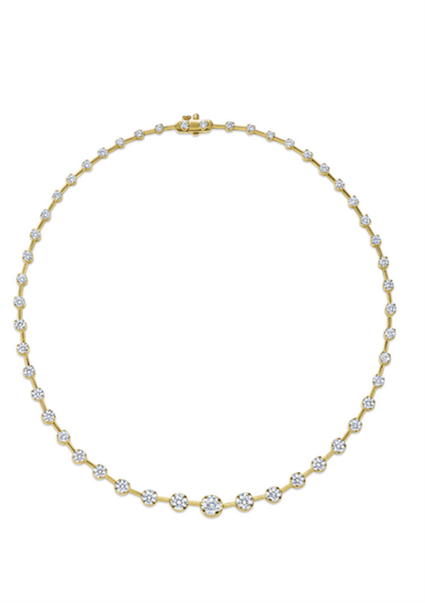 Kwiat Starry Night Graduated Round Diamond Eternity Necklace