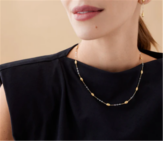 Marco Bicego Siviglia1.56ct Diamond Necklace in 18k Two-Tone Gold