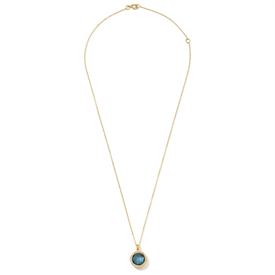 Ippolita Lollipop Small Blue Topaz & Diamond Necklace