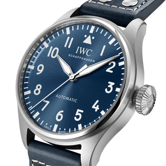 IWC Shaffhausen Big Pilot’s Watch 43mm w/ Blue Dial & Strap