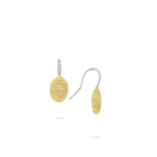 Marco Bicego Siviglia Grande French Hook Earrings w/ Diamonds
