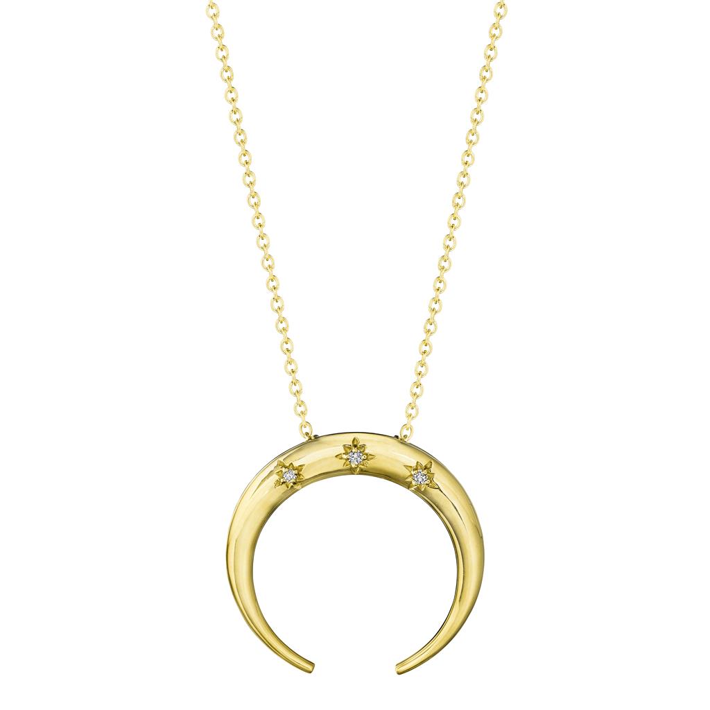 Starburst Crescent Necklace