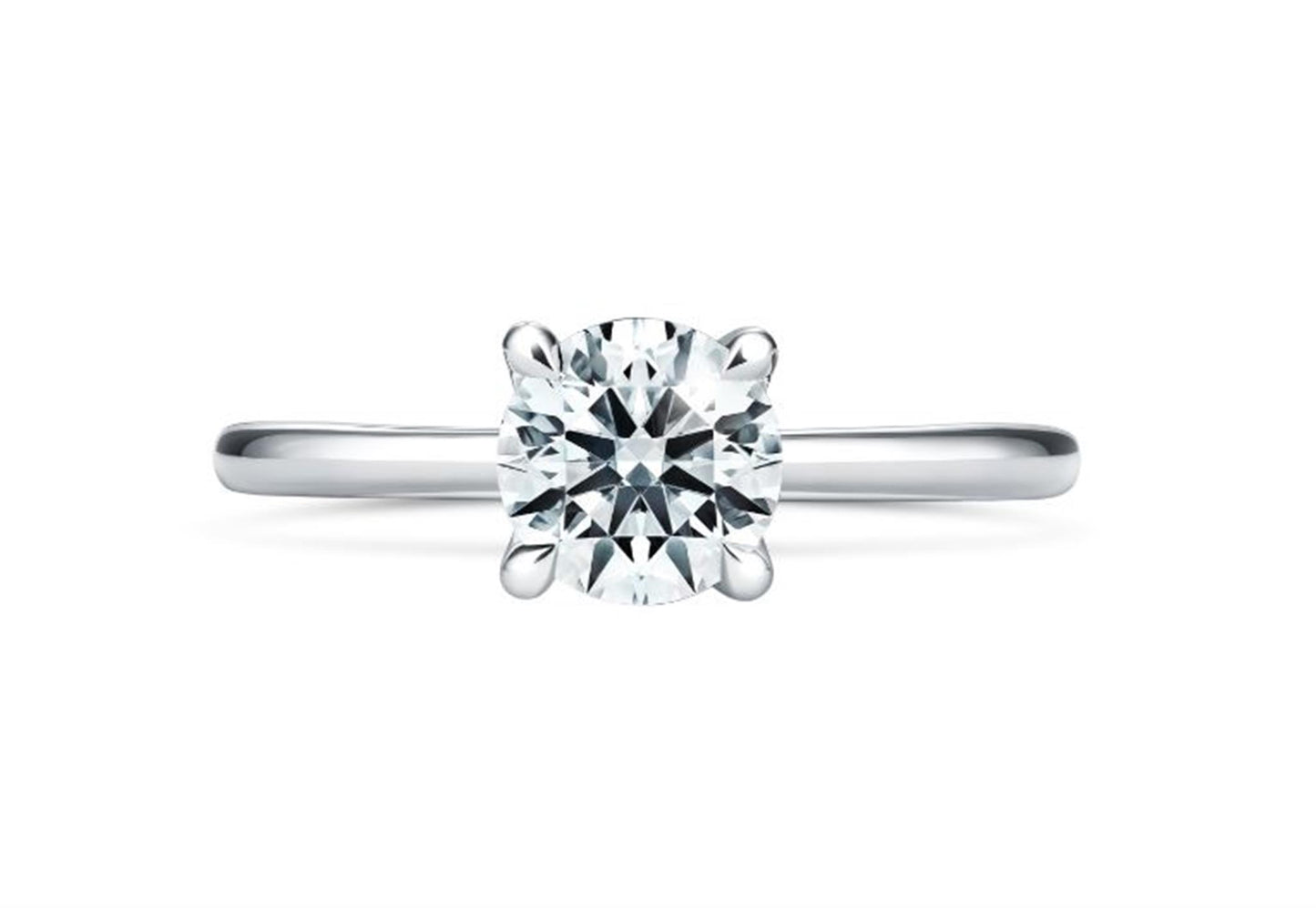 Hearts on Fire Platinum Vela Solitaire 1ct Diamond Enagement Ring