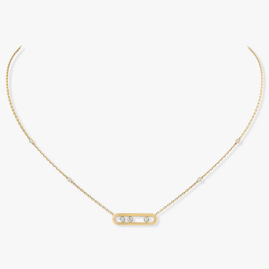 Messika Baby Move Necklace in 18k Yellow Gold & .14ct Diamonds