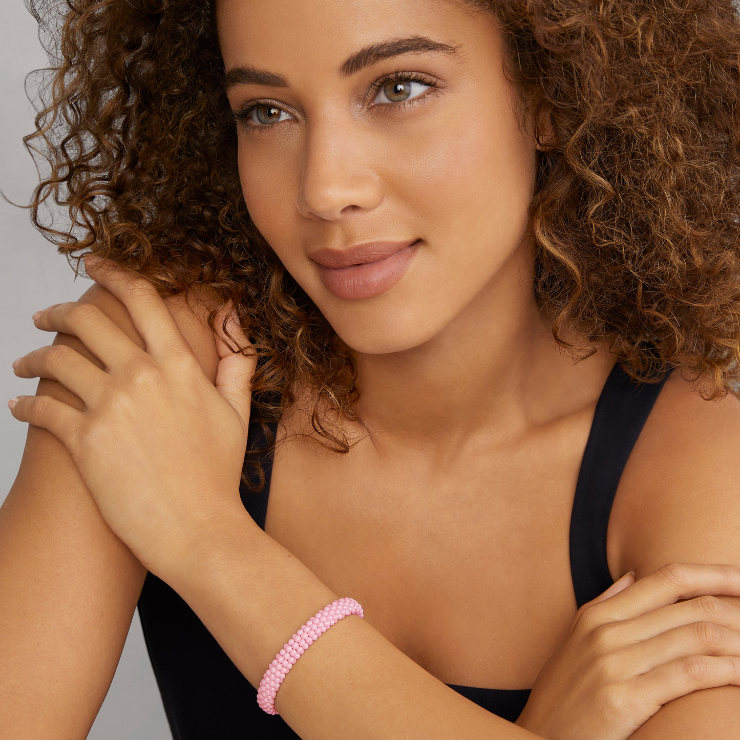 Lagos Pink Ceramic Beaded Bracelet