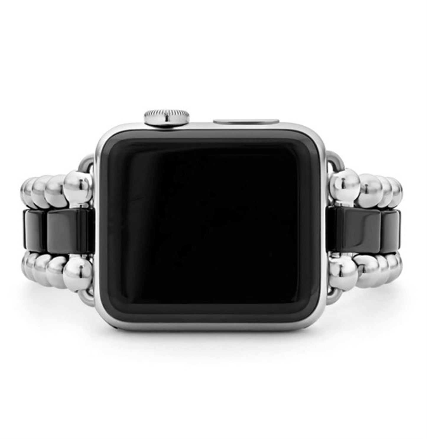 Lagos Black Ceramic and Stainless Steel Watch Bracelet