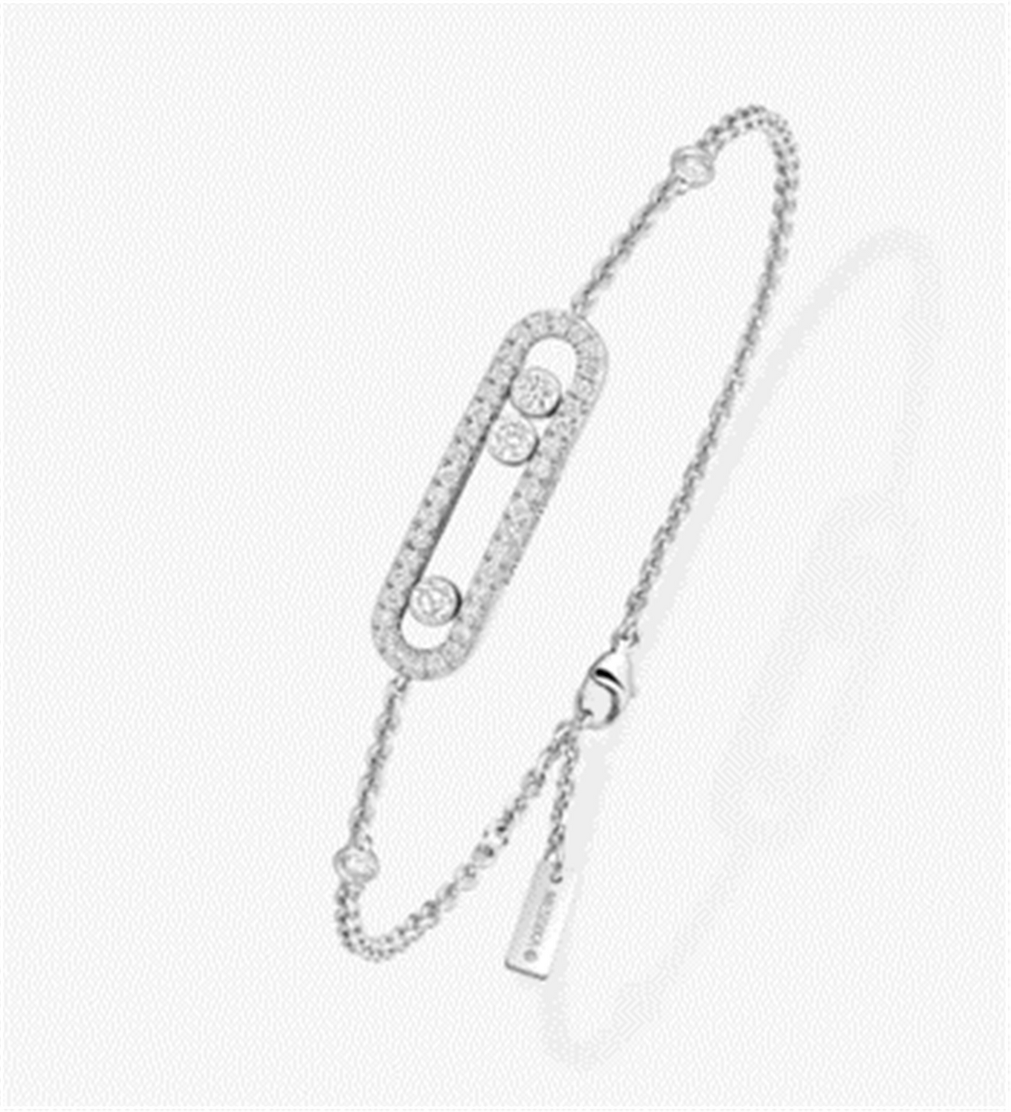 Messika Baby Move Diamond Pavé Bracelet in 18k White Gold