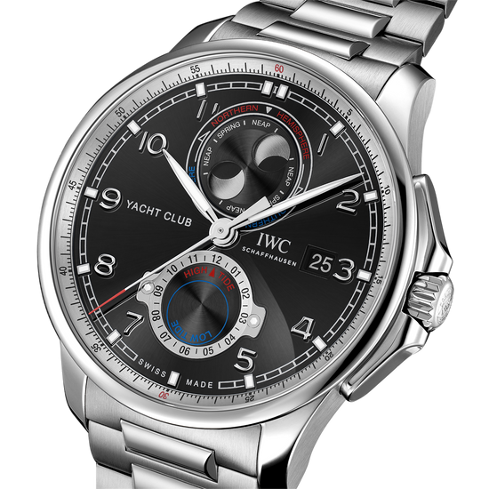 IWC Portugieser Yacht Club Moon & Tide in Stainless Steel