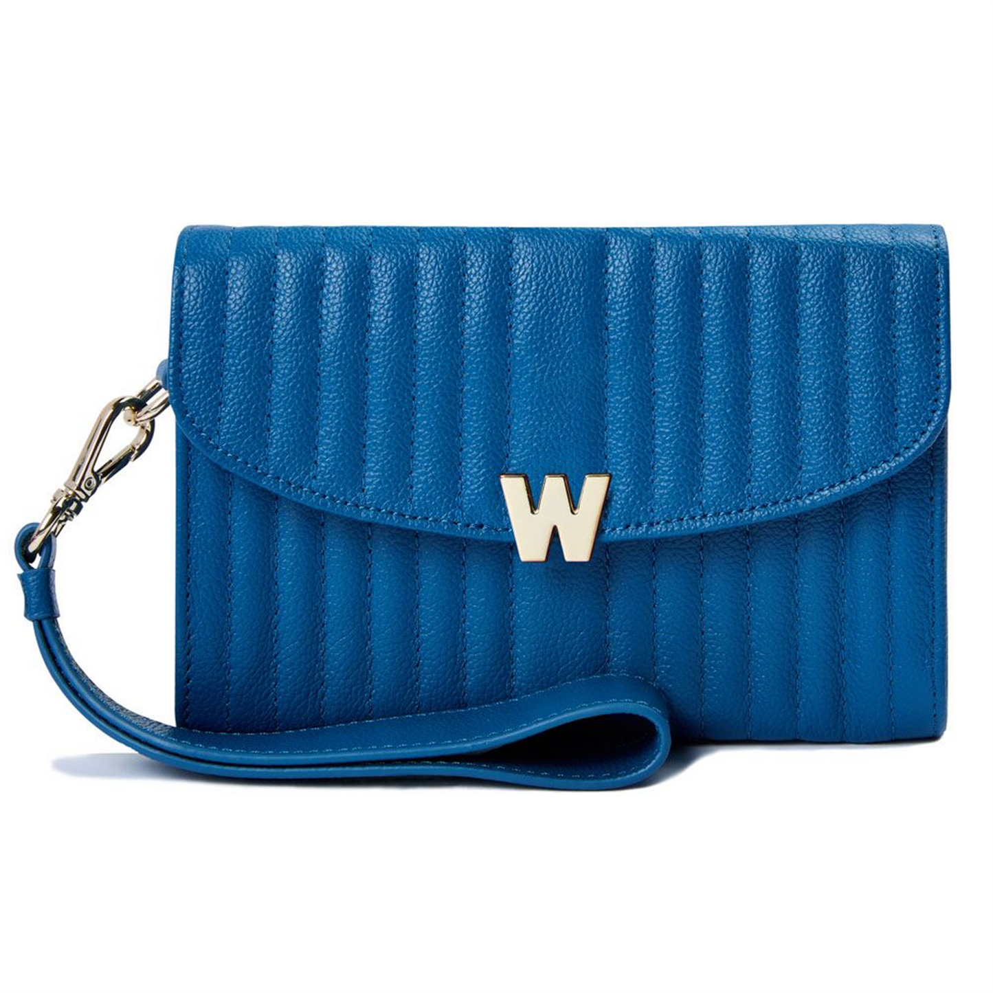 WOLF Mimi Crossbody Bag w/ Wristlet in Marine Vegan Leather