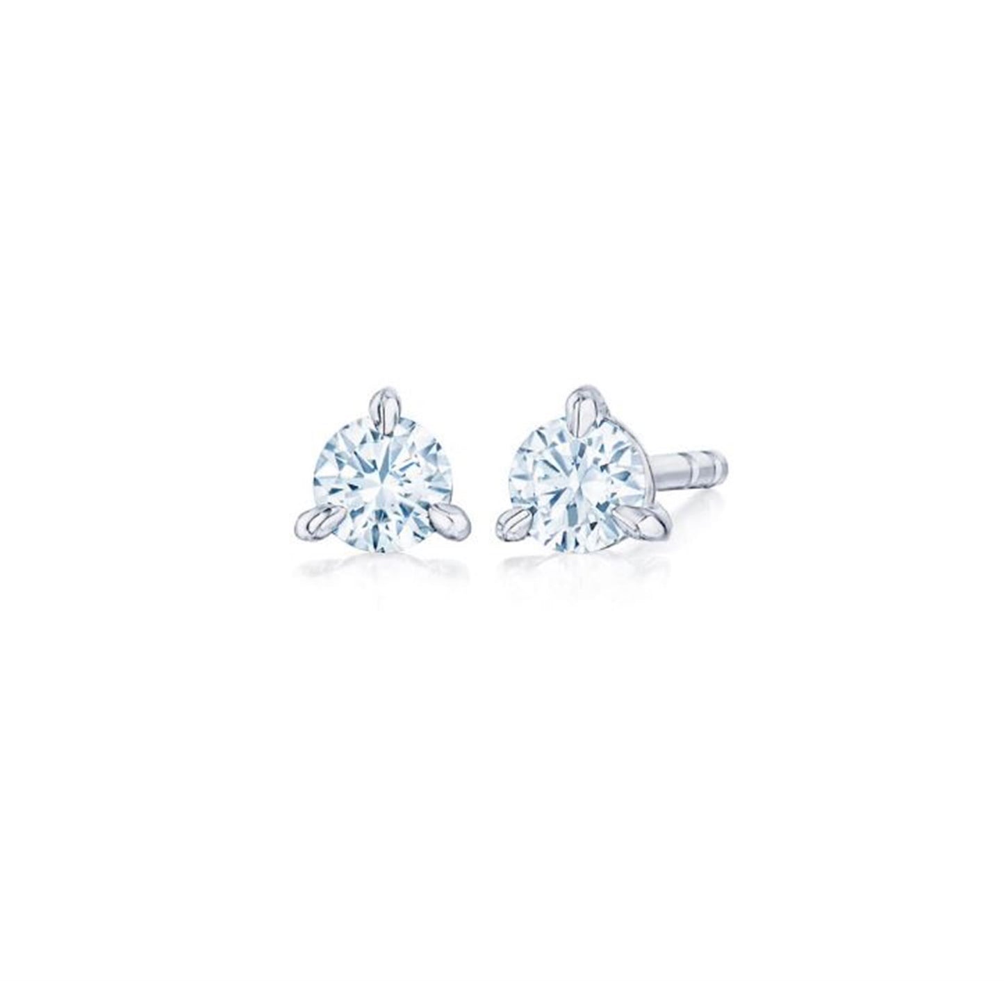 Kwiat Round Brilliant 1/4ct Diamond Studs in Platinum