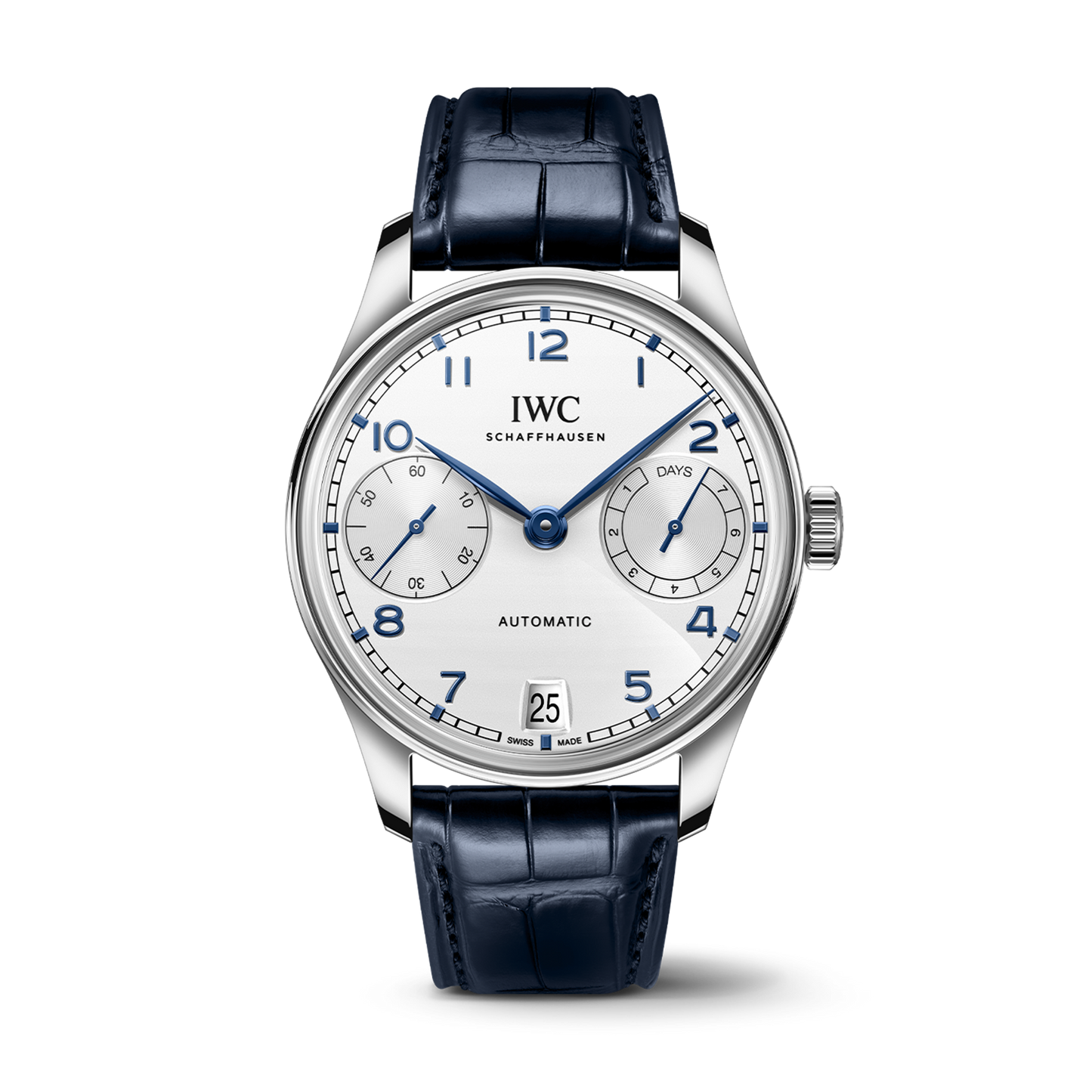 IWC Shaffhuasen 42mm Portugeiser Automatic w/ Silver Dial & Alligator Strap