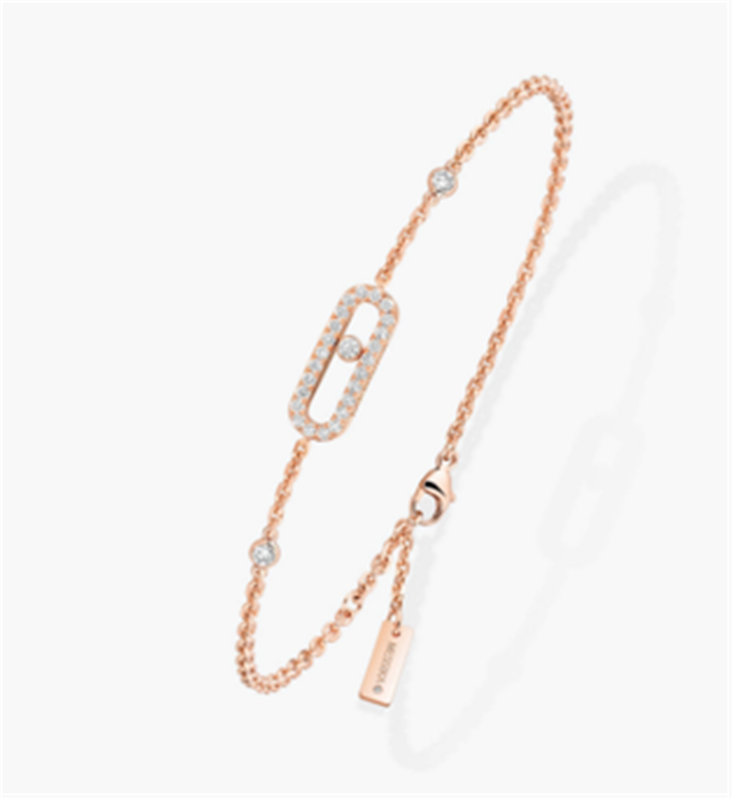 Messika Move Uno Diamond Pavé Bracelet in 18k Rose Gold