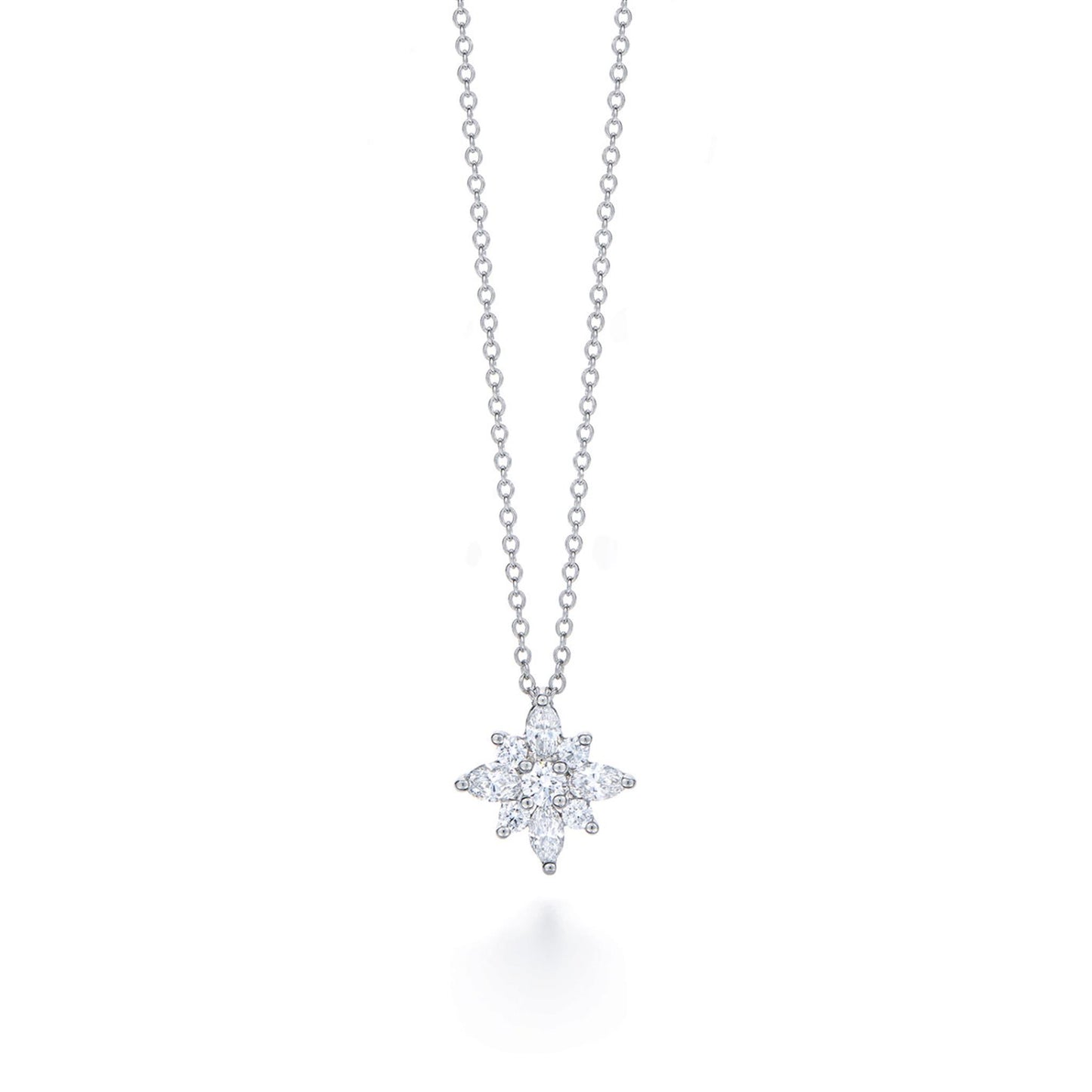 Kwiat Star Diamond Pendant Necklace in 18k White Gold