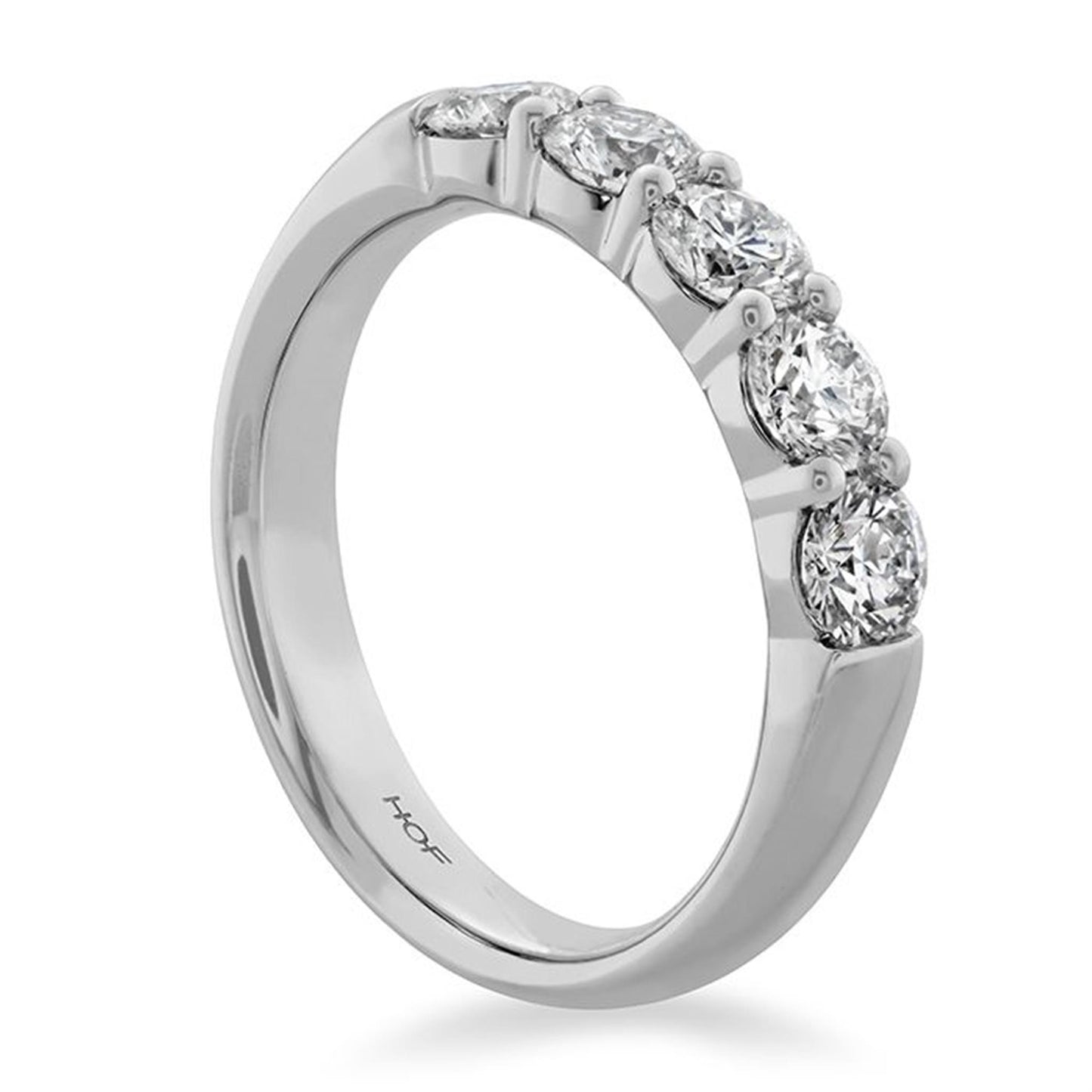 Hearts on Fire Signature 5-Stone 3/4ct Diamond Band in 18k White Gold