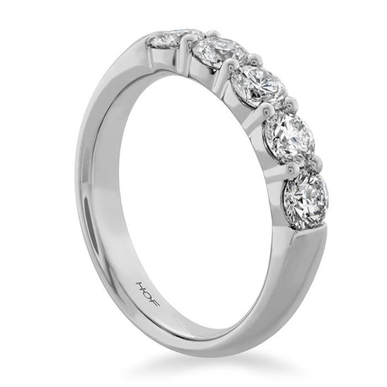 Hearts on Fire Signature 5-Stone 1ct Diamond Band in 18k White Gold