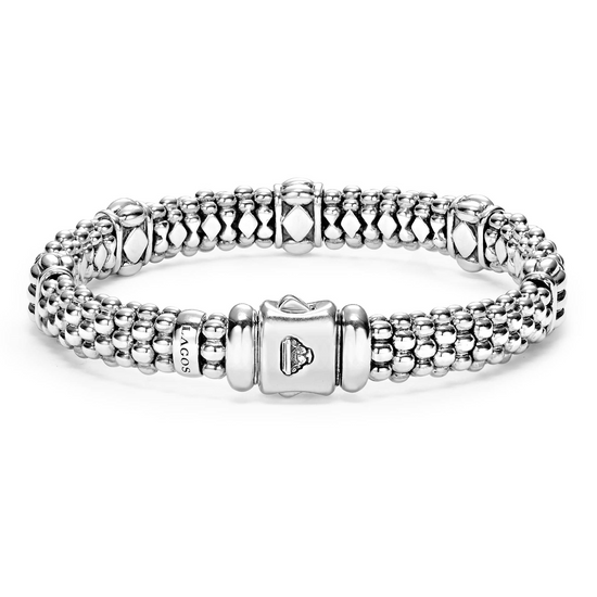 Lagos Fluted Beaded Bracelet
