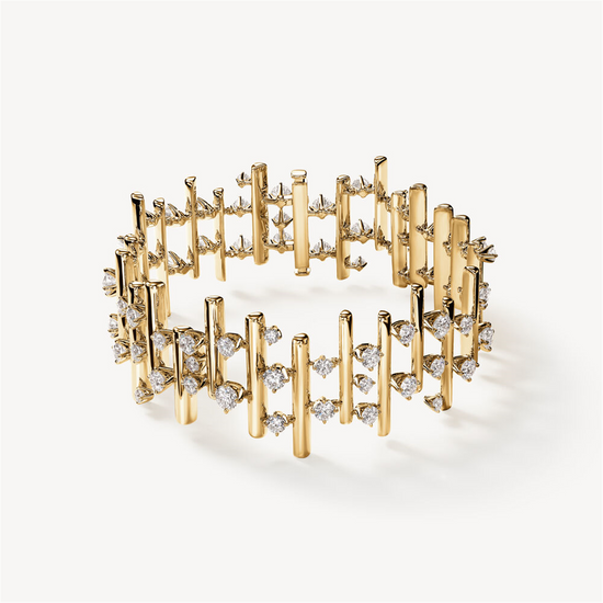 Hearts on Fire Barre Multi-Row Small Bracelet in 18k Gold