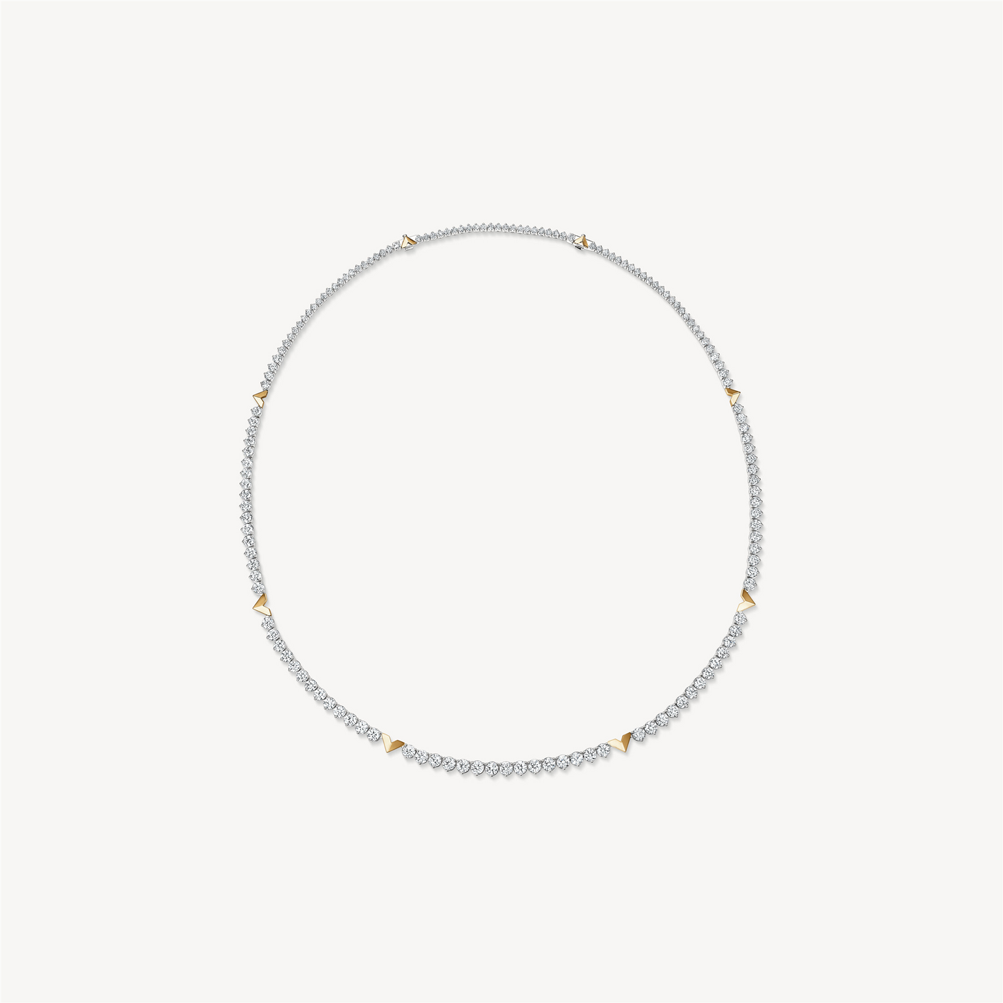Hearts On Fire Copley Diamond Line Necklace in 18k Two-Tone Gold