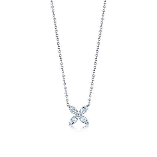 Kwiat X Pendant with Diamonds