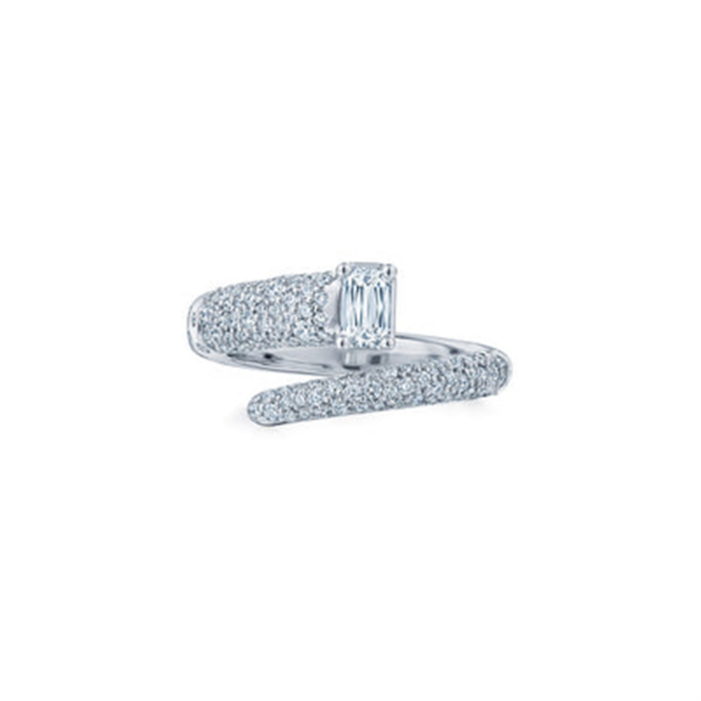 Kwiat Cobblestone Ashoka Pave Diamond Wrap Ring