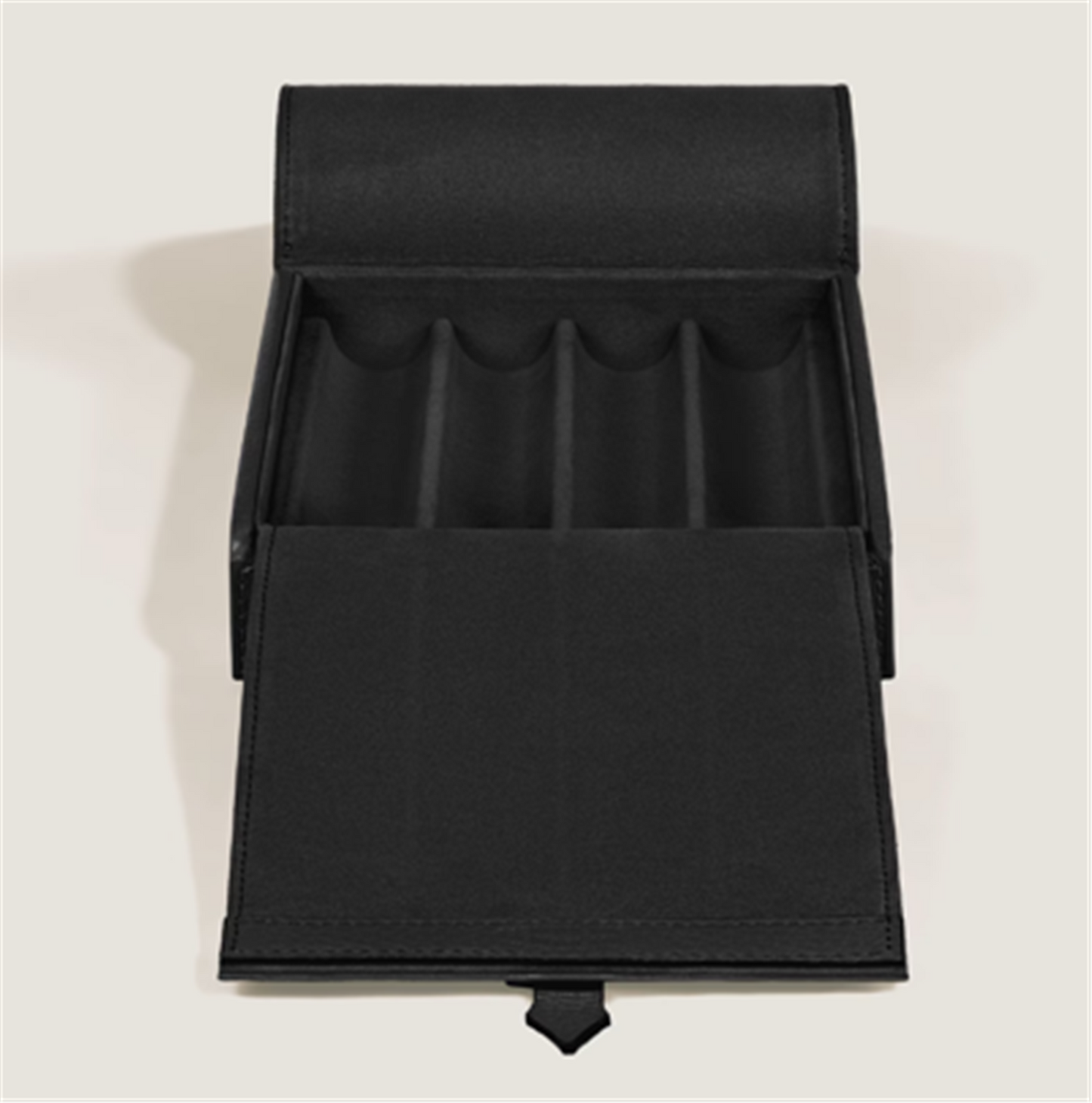 MontBlanc Travel Box for 4 Writing Instruments in Black Grain Leather
