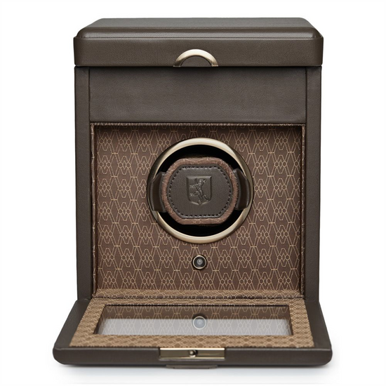 WOLF Earth Single Watch Winder Coffee