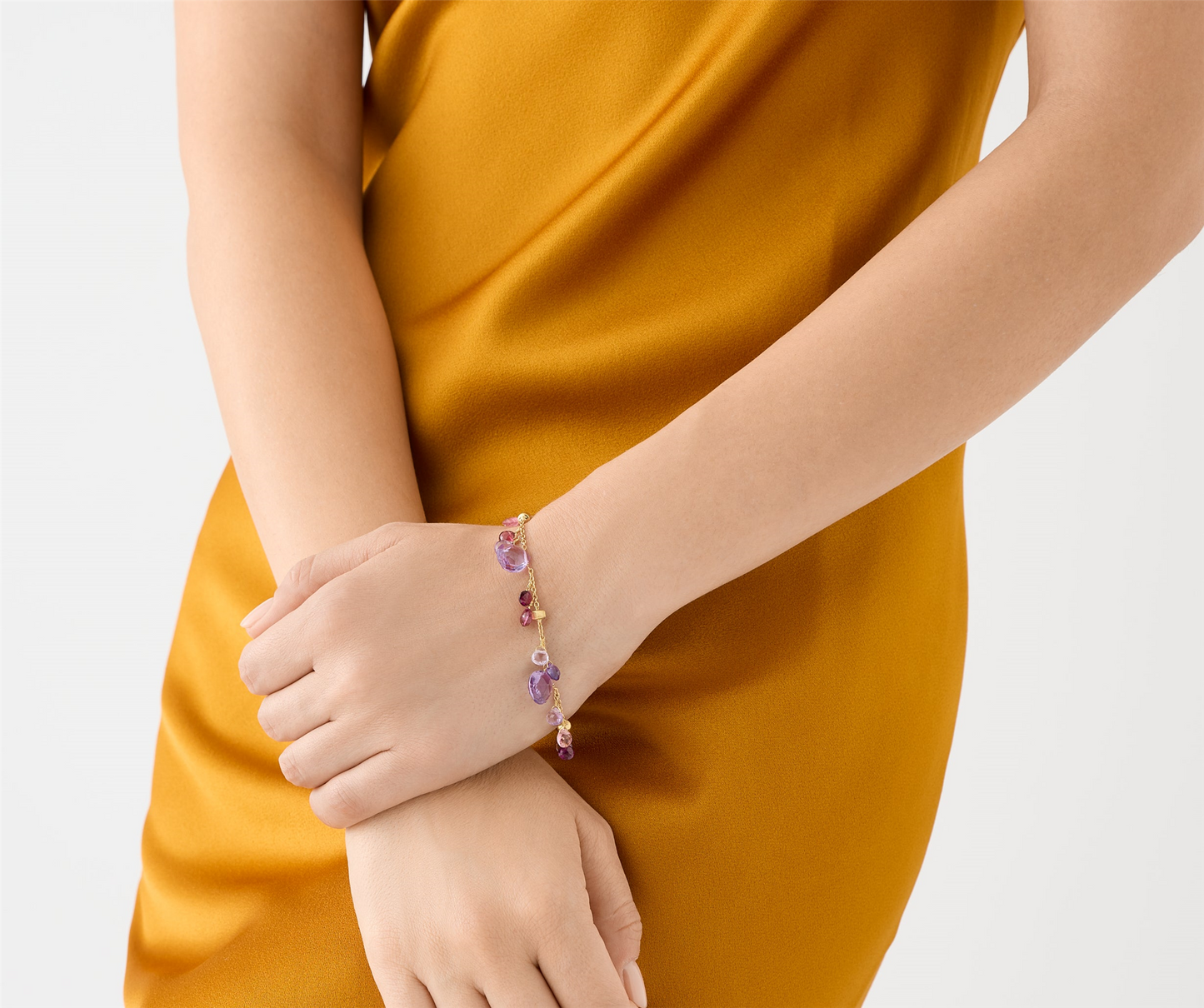 Marco Bicego Paradise Amethyst & Pink Tourmaline Bracelet