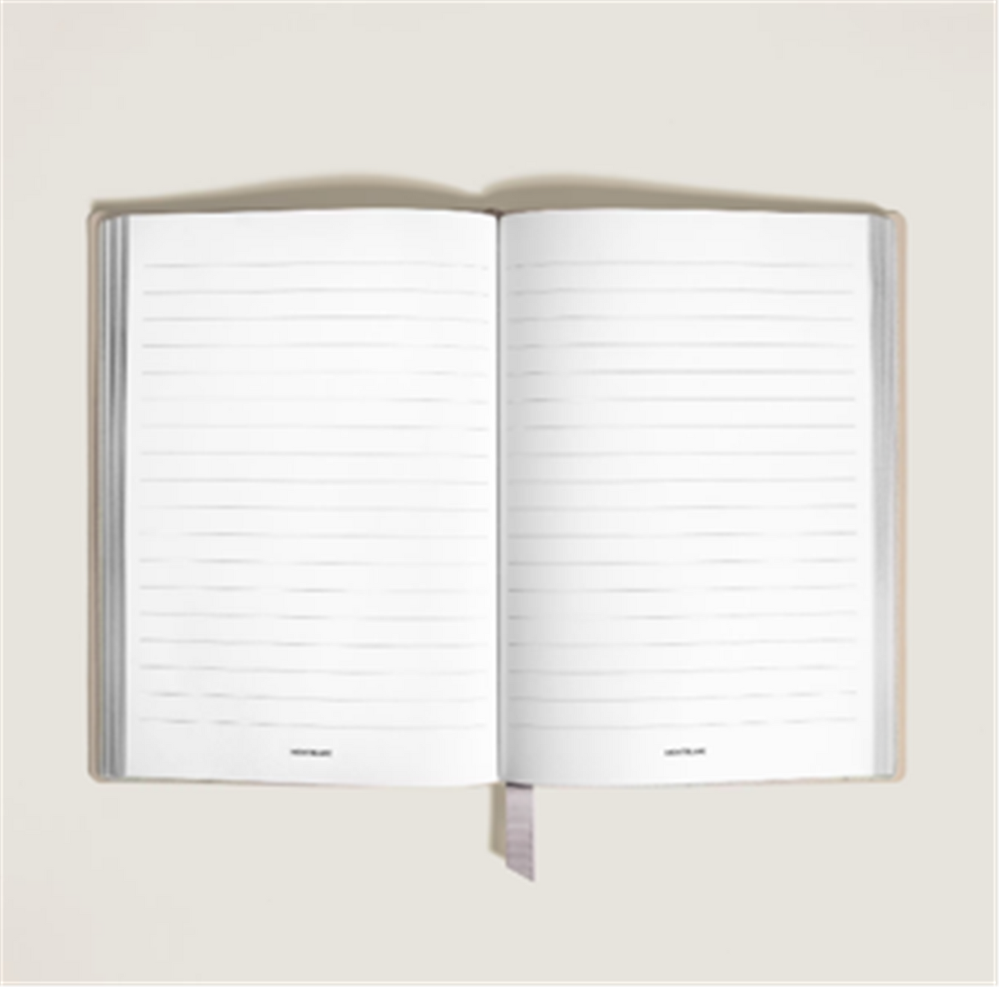 MontBlanc Saffiano Leather Medium Notebook in Cloudy Beige