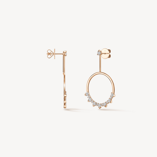Hearts on Fire Aerial Sunrise Drop Diamond Earrings in 18k Yellow Gold