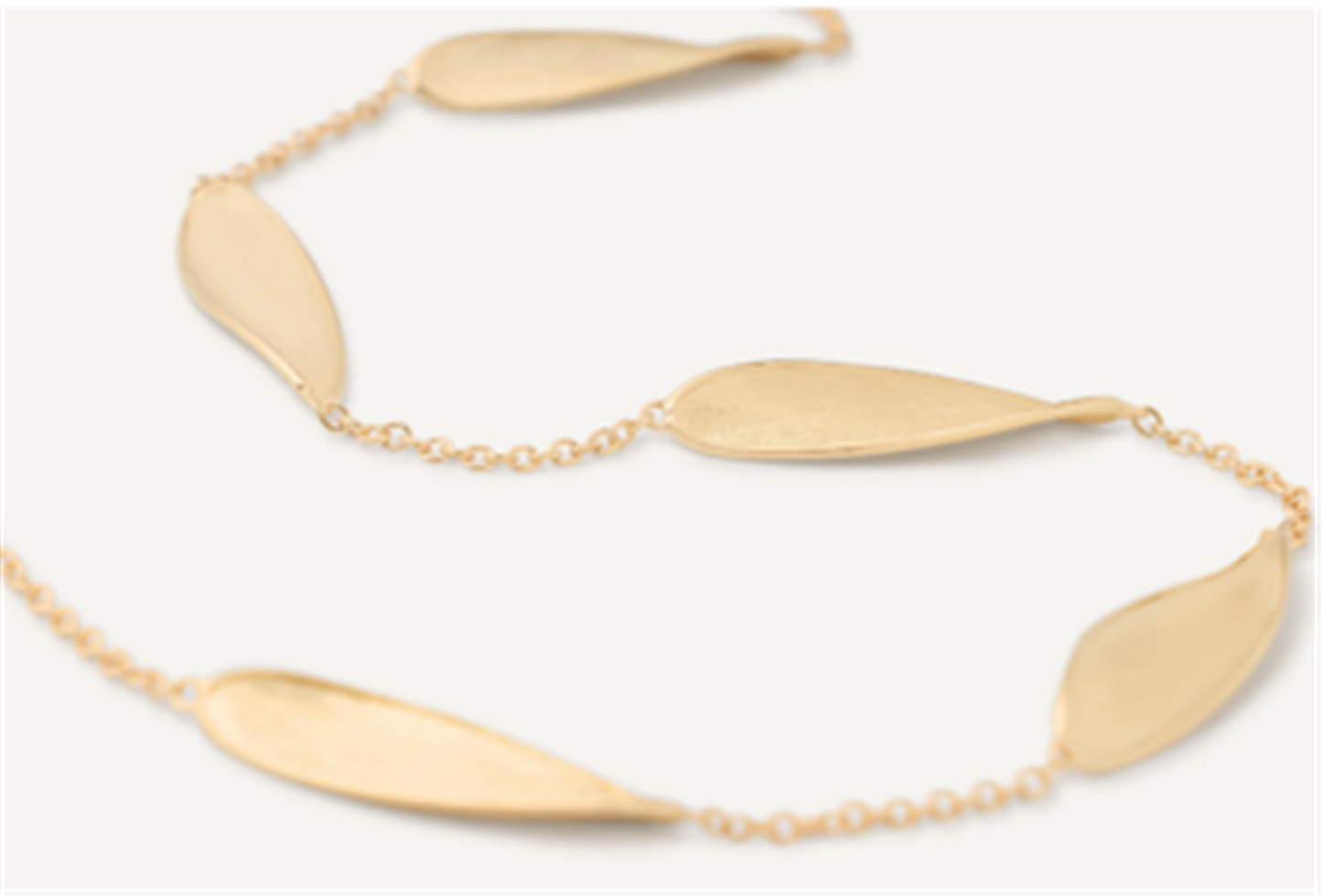 Marco Bicego Lunaria Short Station Necklace in 18k Gold