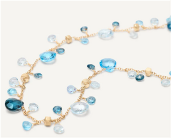Marco Bicego Paradise Mixed Topaz Single-Strand Necklace in 18k Gold