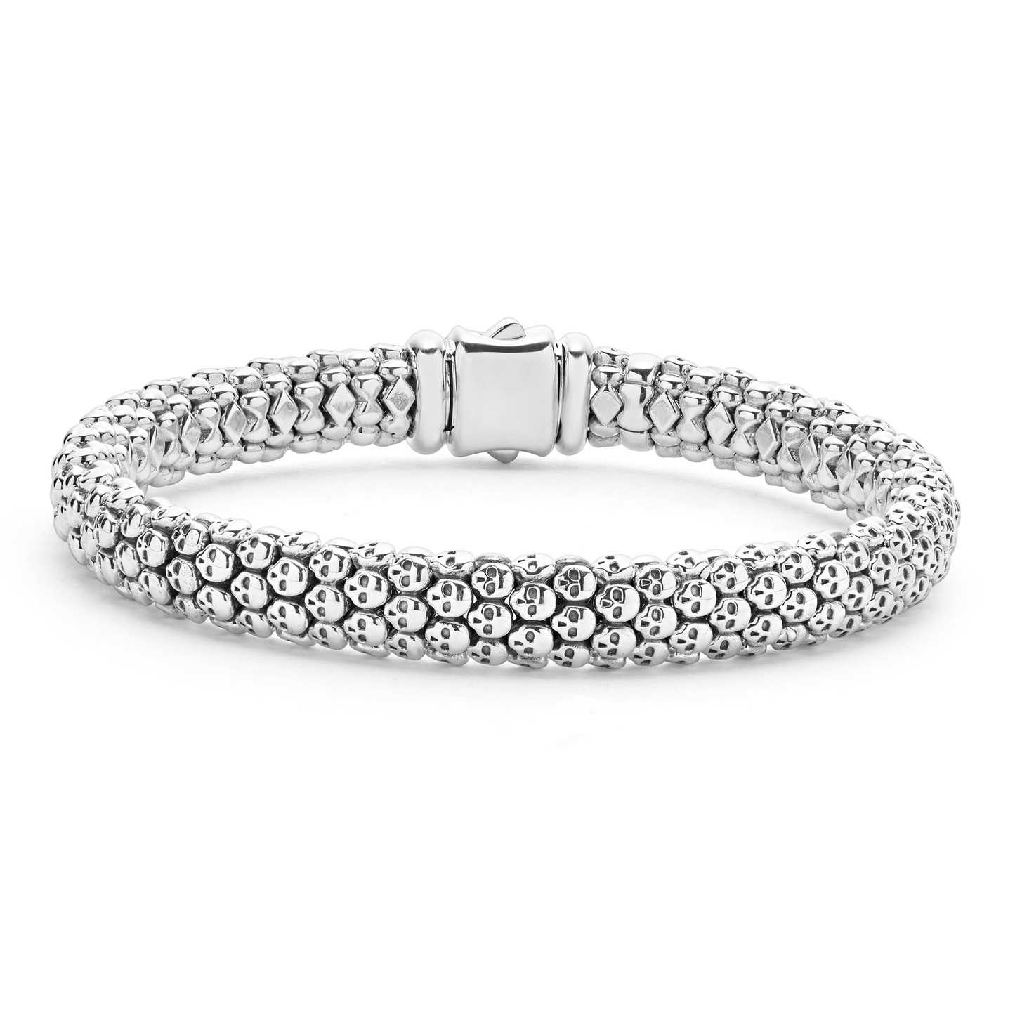 Lagos Caviar Skull Bracelet