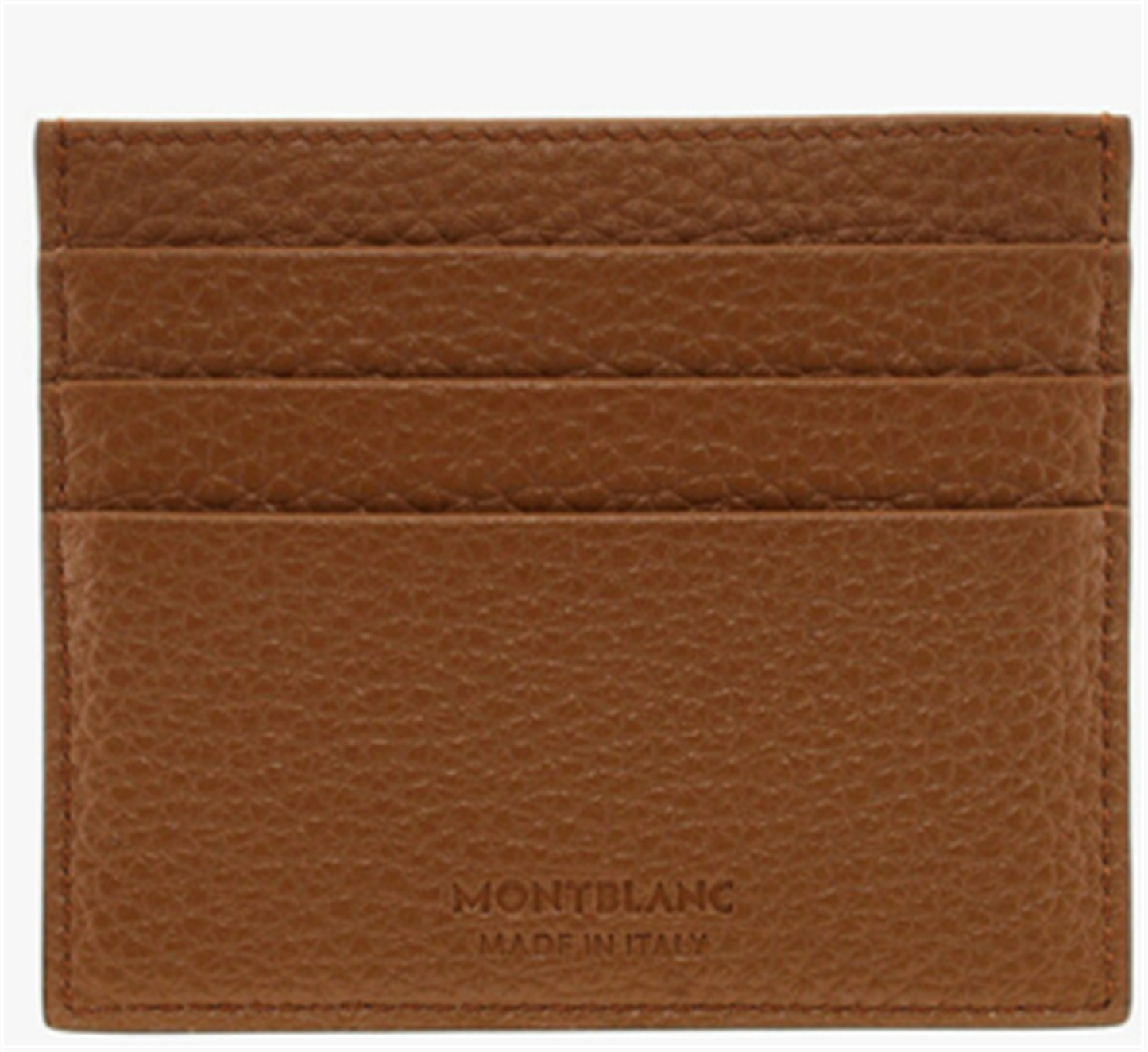 Montblanc Soft Grain Card Holder 6cc in Caramel
