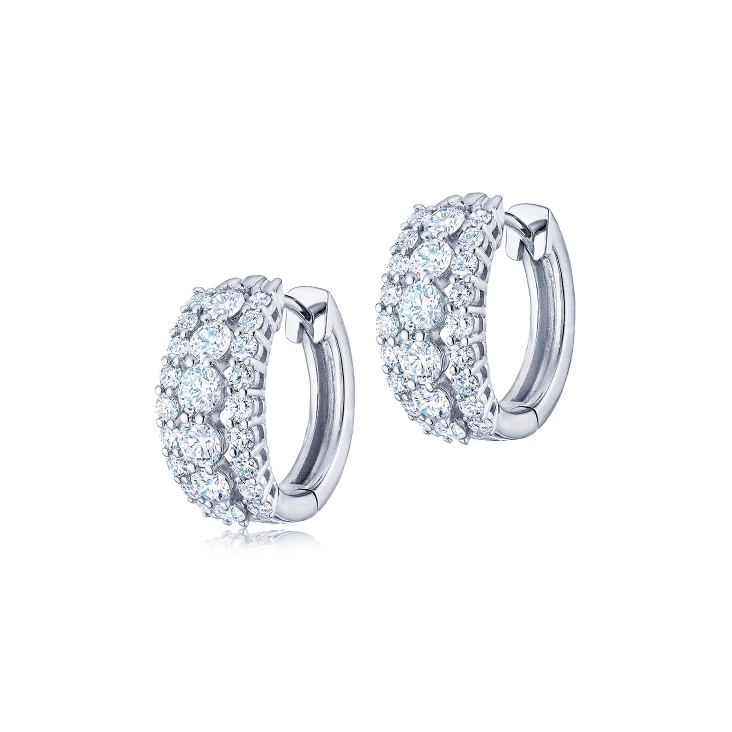 Lyric Huggie Diamond Earrings