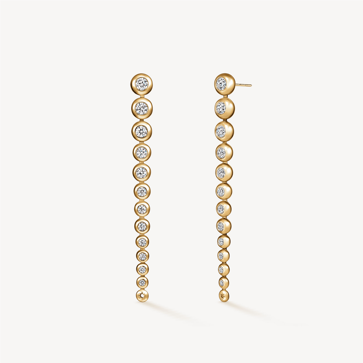 Hearts On Fire Dream Circle Convertible Earrings in 18k Yellow Gold