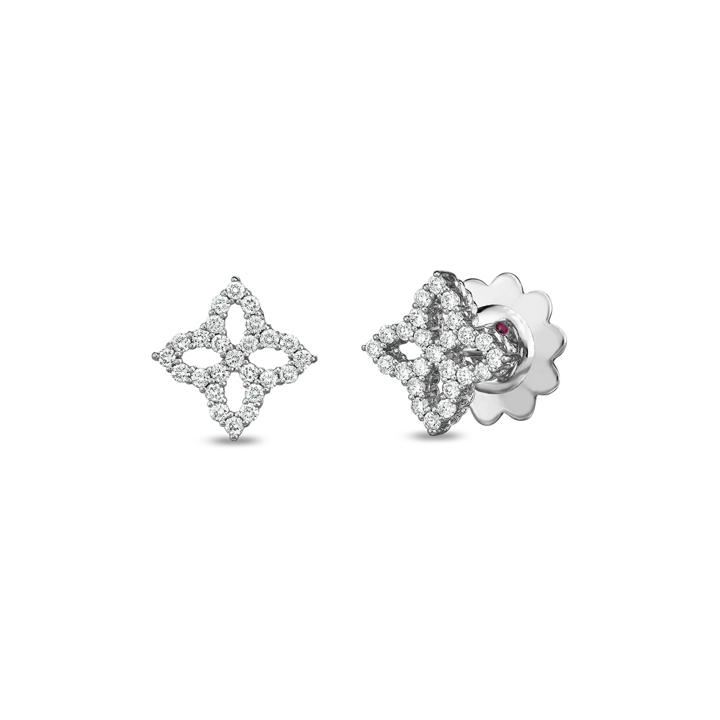 Roberto Coin Princess Flower Diamond Studs