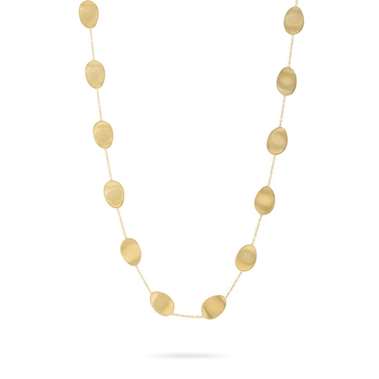 Marco Bicego Lunaria Long Petal Necklace in 18k Gold