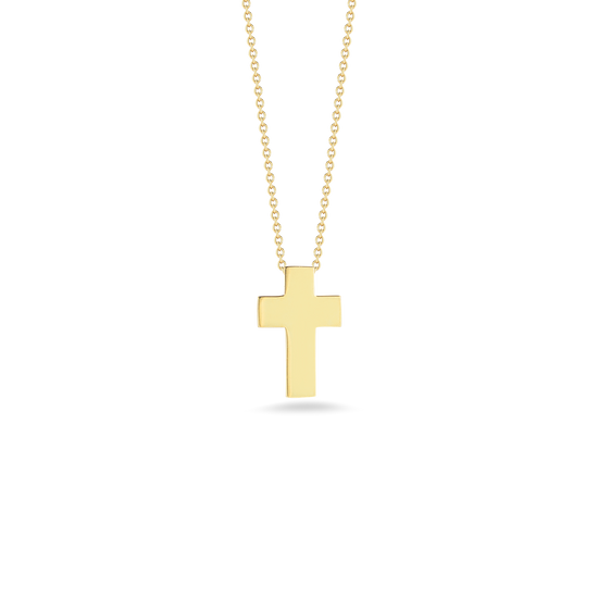 Roberto Coin Tiny Treasures Gold Cross Necklace