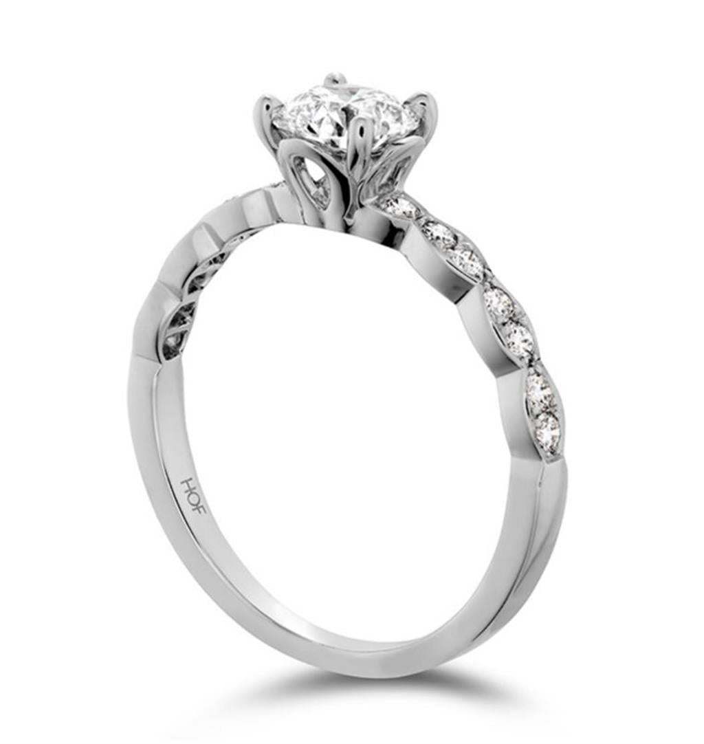 Hearts on Fire 1.5ctw Lorelei Floral Complete Engagement Ring