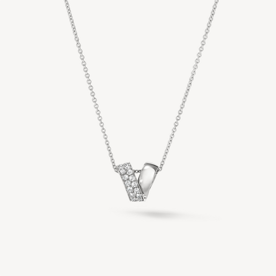 Hearts on Fire Inside/Out Multi-Wear Rondel Diamond Necklace in 18k White Gold