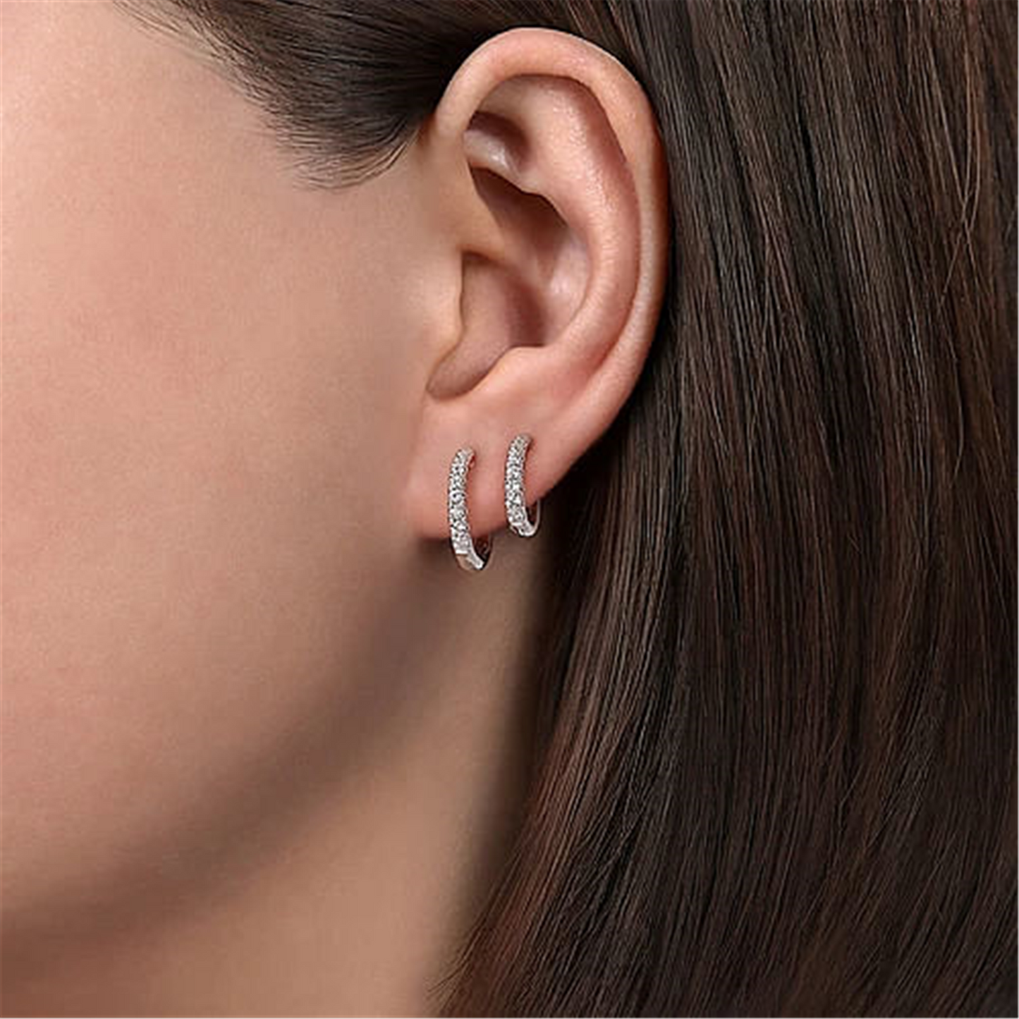 Gabriel & Co. Diamond Easy Stackable Earrings