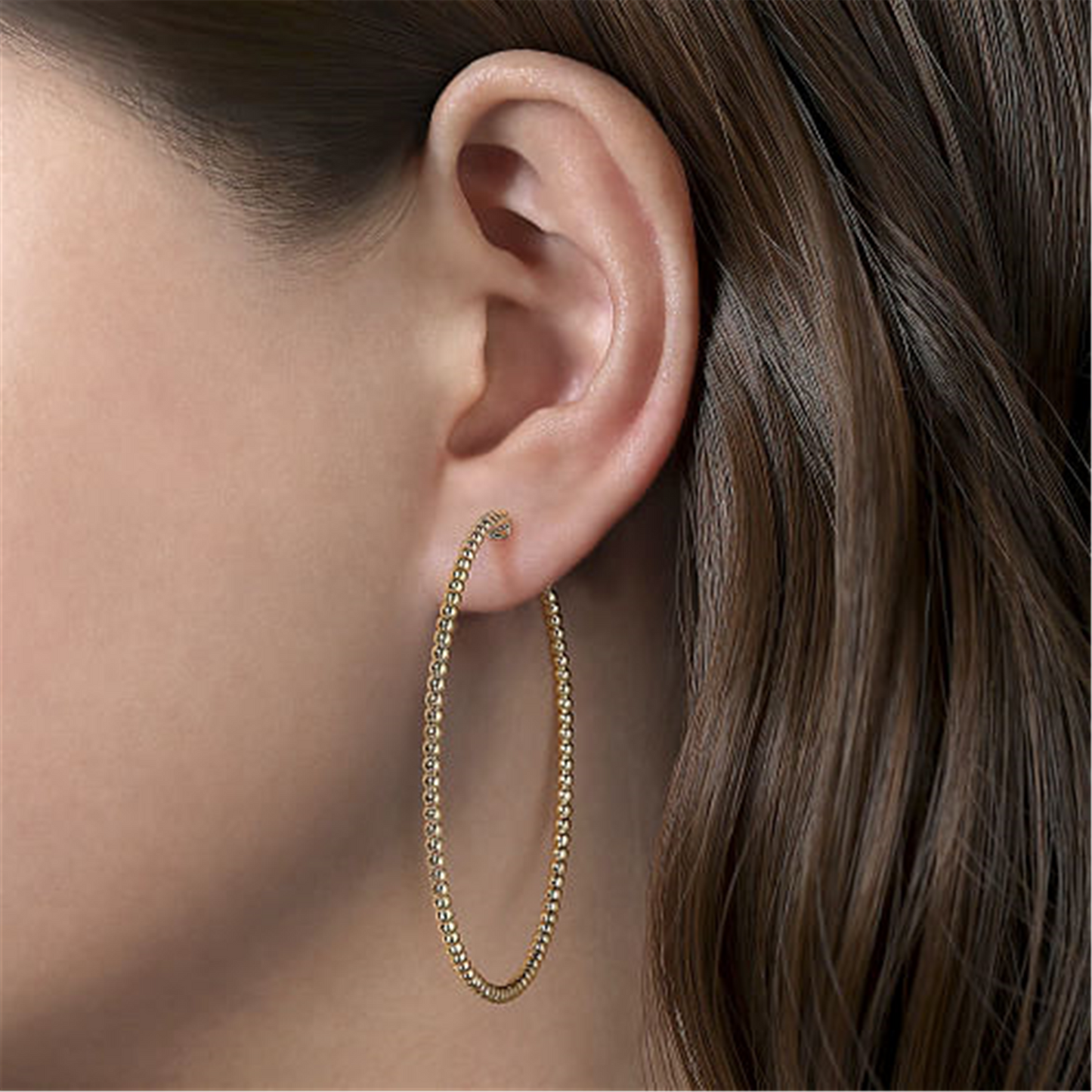 Gabriel & Co. Gold Bujukan Classic Hoop Earrings