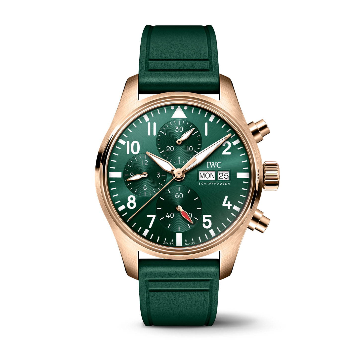 IWC Shaffhausen Pilot's Watch Chronograph 41 in Green & 18k Gold