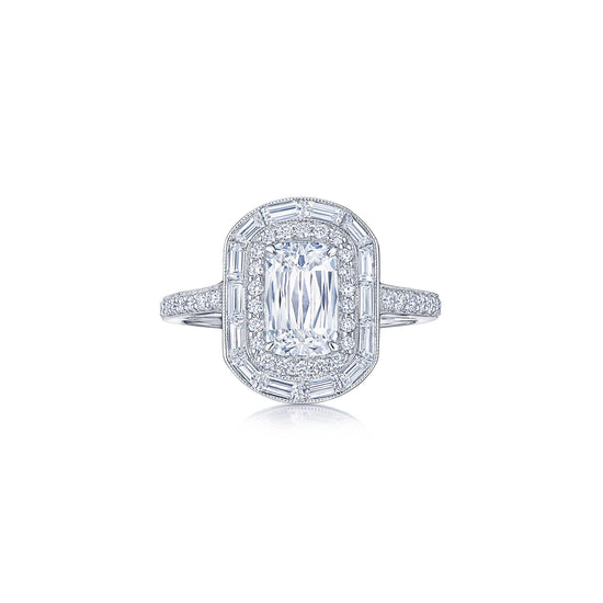 Kwiat Ashoka® Diamond and Double Halo Ring