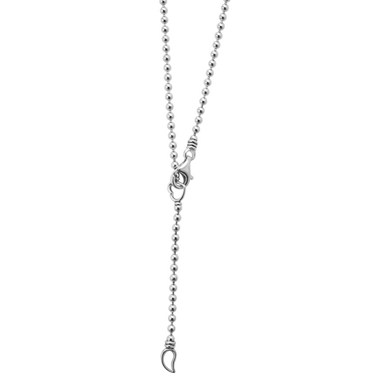 Lagos Large Wave Diamond Pendant Necklace