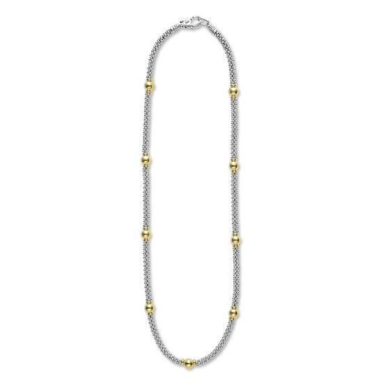Lagos 18k Gold Station Necklace